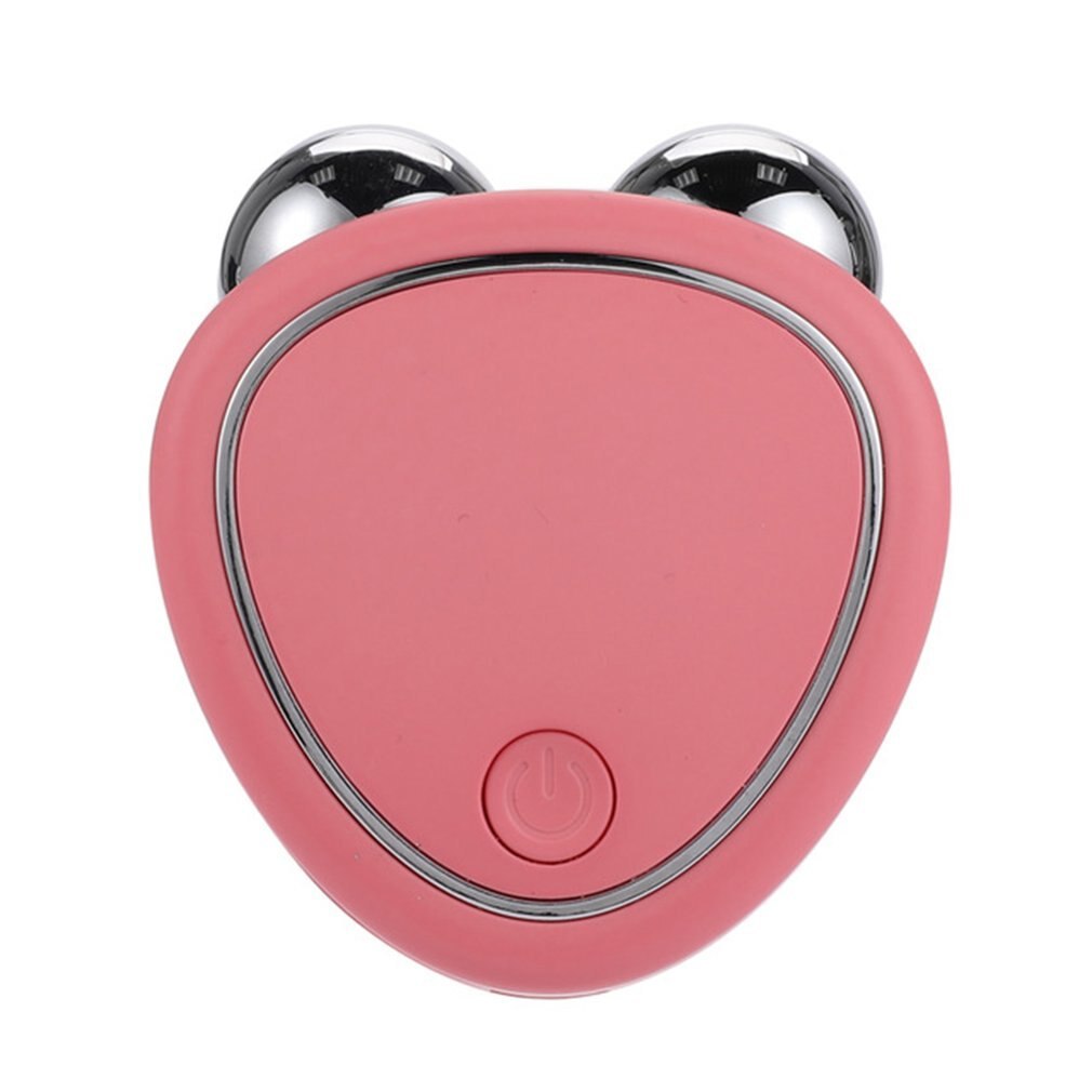 LuxuryGlow Portable Microcurrent Face Lifting Massager – Double Roller Anti-Puffiness Tool