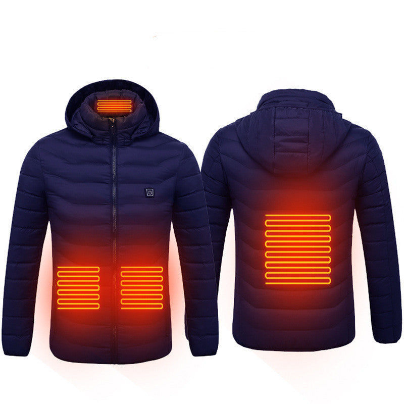 New Heated Jacket Coat USB Electric Jacket Cotton Coat Heater Thermal Clothing Heating Vest Men's Clothes Winter - LUXURY GLOW