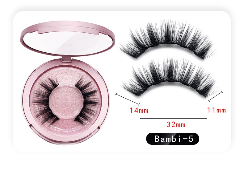 LuxuryGlow MAGNI™ Magnetic Eyeliner & Eyelashes Set – 5 Pairs, Tweezers & Mirror Case