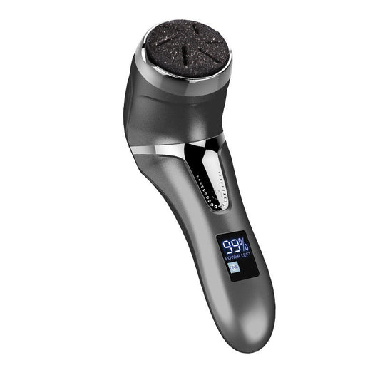 Limpiador de pies eléctrico LCD LuxuryGlow con aspiradora: removedor de callos y herramienta de pedicura