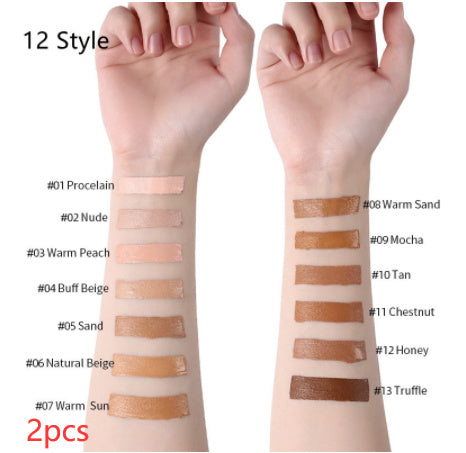 Base de maquillaje líquida LANGMANNI Oil-Control – Corrector mate de cobertura total (13 tonos)