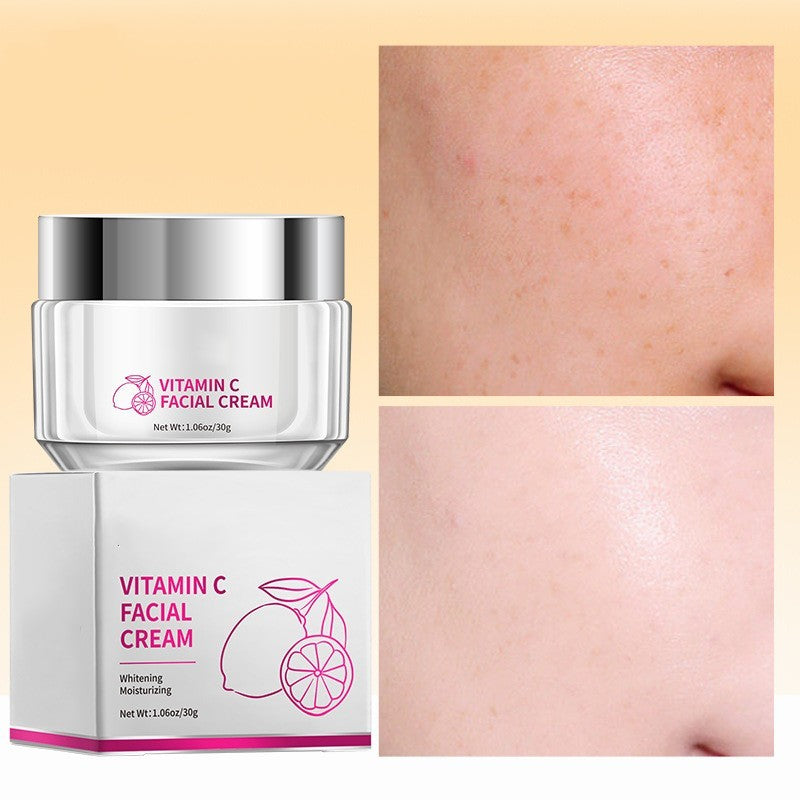 Crema facial con vitamina C LuxuryGlow: hidratante e iluminadora para el cuidado diario de la piel.