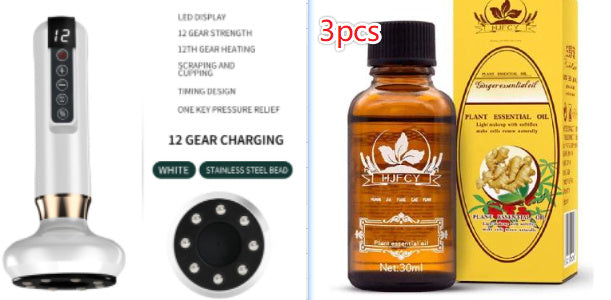LuxuryGlow Electric Vacuum Cupping Massager – Anti-Cellulite Gua Sha Slimming Device