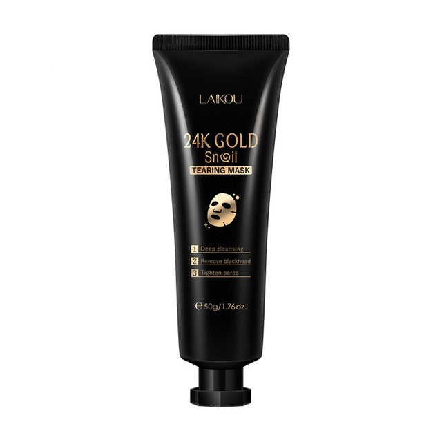 Mascarilla facial desprendible LAIKOU Gold Foil Snail: hidratación profunda y rejuvenecimiento de la piel (50 g)