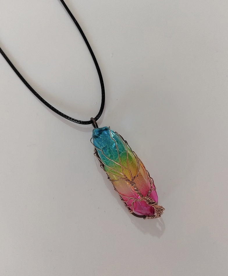 Hot Selling Stone Crystal Tree of Life Necklace – Stylish & Meaningful Jewelry - LUXURY GLOW