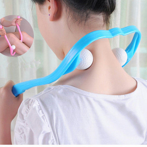 LuxuryGlow Pressure Point Neck & Shoulder Massager – Handheld 3D Roller Therapy Tool