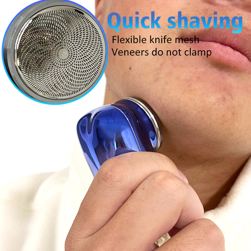 LuxuryGlow Mini Portable USB Electric Shaver for Men & Women – Wet & Dry Cordless Razor
