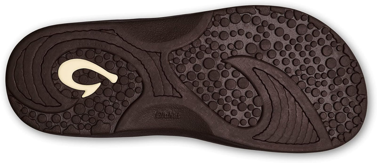 OLUKAI Hokua Men’s Beach Sandals | Quick-Dry Flip-Flops with Wet Grip Rubber & Comfort Footbed