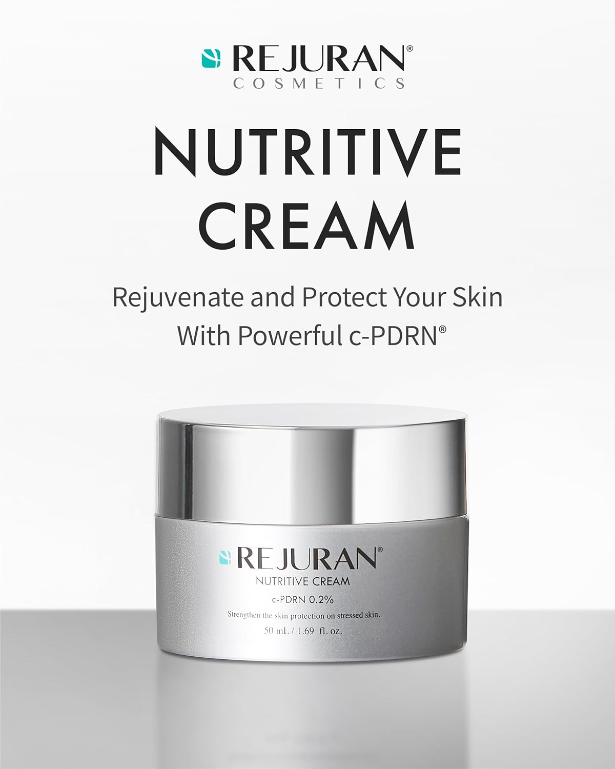 REJURAN® Nutritive Cream with Salmon DNA c-PDRN® | Deep Hydration & Anti-Aging Korean Moisturizer (1.69 fl oz)