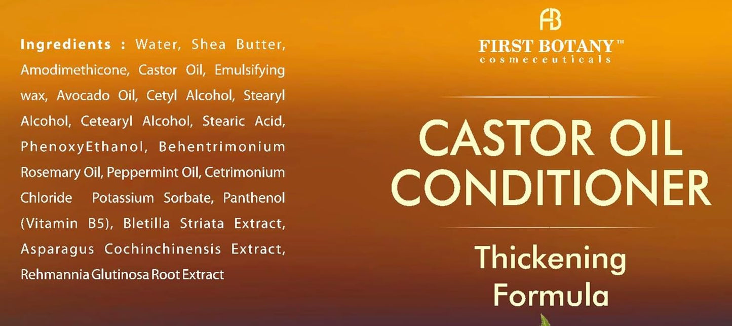Castor Oil Shampoo & Conditioner Set | Anti-Hair Loss & Hair Regrowth Formula | Sulfate-Free, Thickening & Anti-Dandruff Care for Men & Women | 16 oz