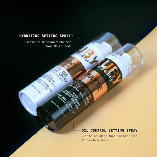 Ruby Kisses Matte Setting Spray – Long-Lasting Makeup Fixer with Niacinamide for Hydration & Antioxidant Protection – Lightweight, Non-Sticky Finish – 3.84 oz