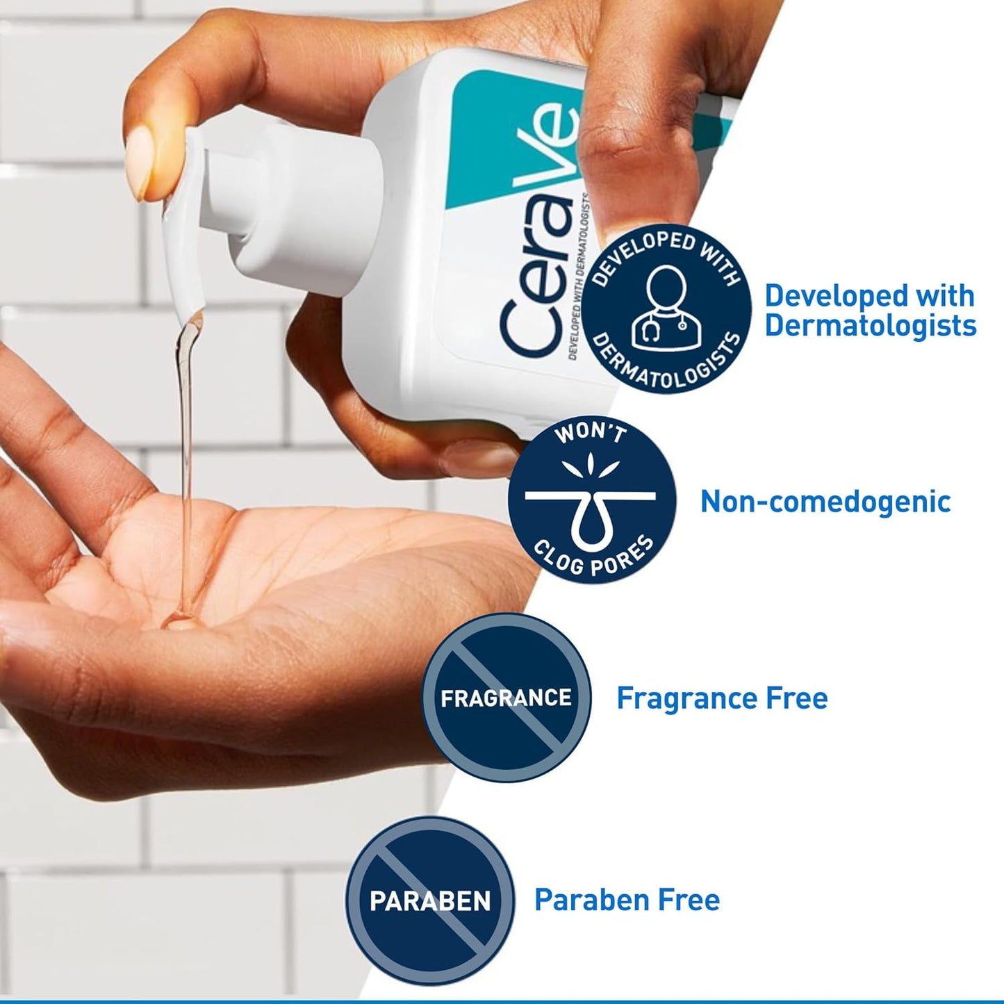 CeraVe Acne Control Face Wash with Salicylic Acid, Clay & Niacinamide – 8oz