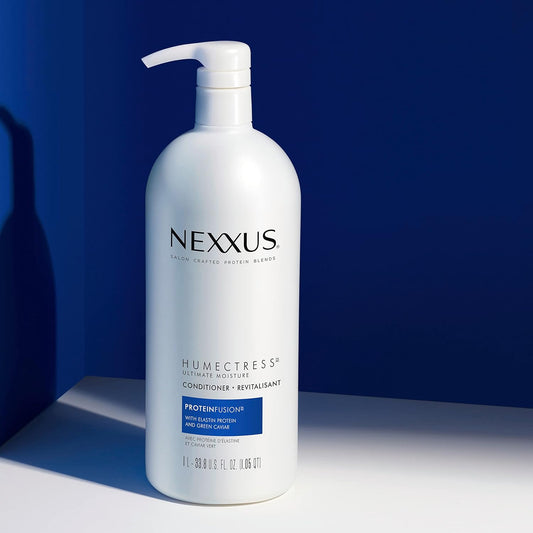 Nexxus Humectress Moisturizing Conditioner – Ultimate Moisture with Elastin Protein & Green Caviar for Dry Hair (33.8 fl oz)