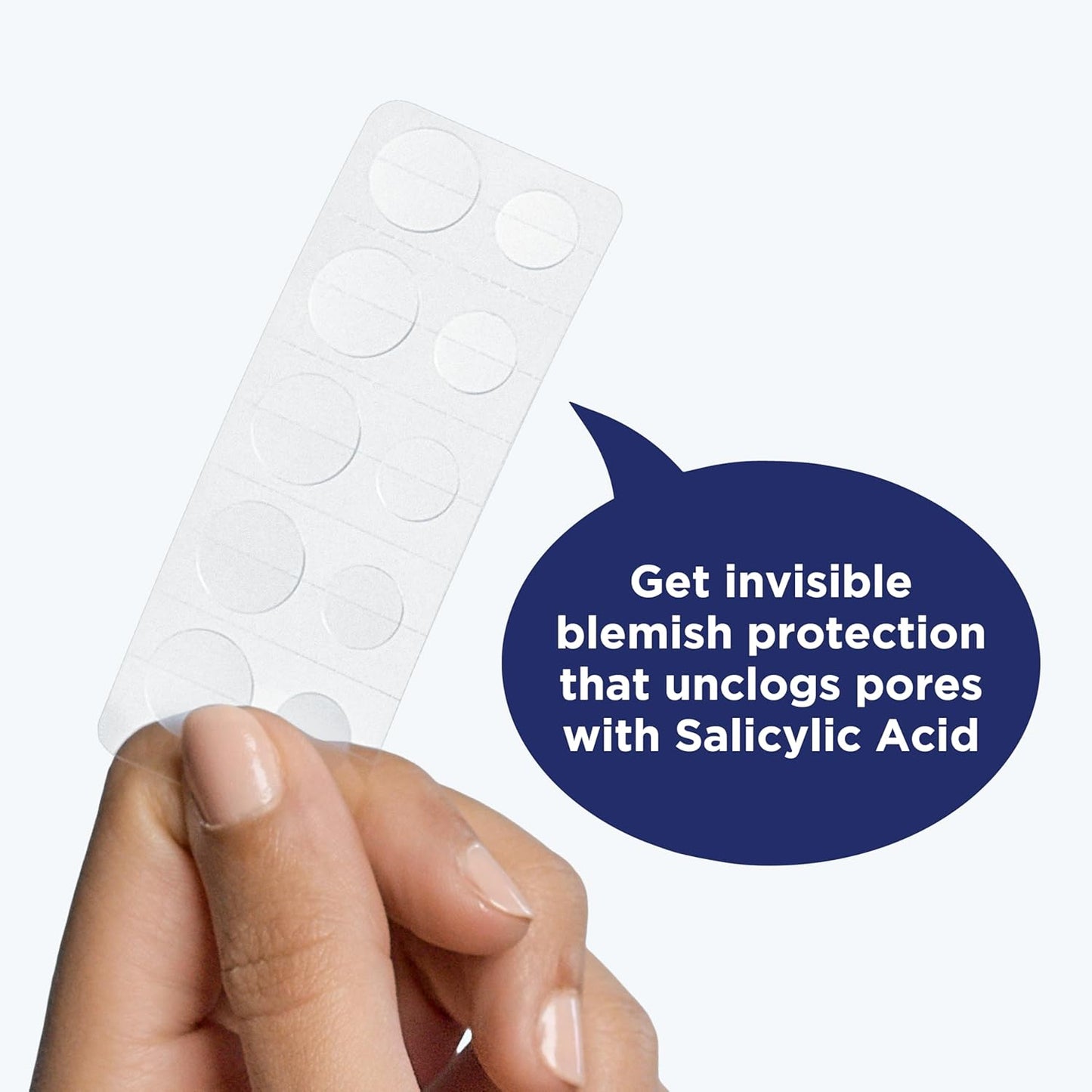 PanOxyl Daytime Invisible Acne Patches with Salicylic Acid – Clears Blemishes, Calms Skin & Unclogs Pores (40 Count)