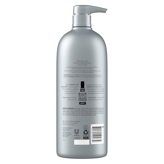 Nexxus Therappe Moisturizing Shampoo | Ultimate Moisture for Dry Hair | Silicone-Free with ProteinFusion, Elastin Protein & Green Caviar | 33.8 oz