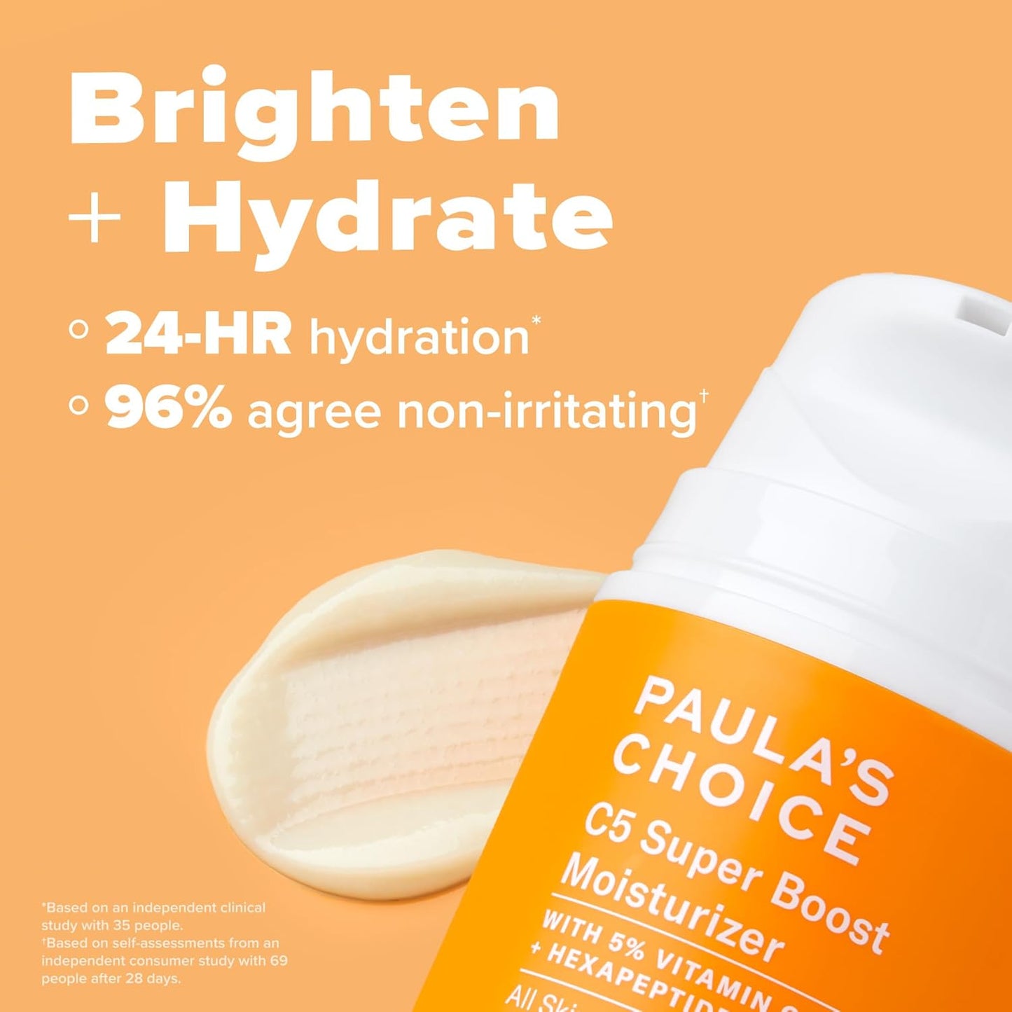Paula's Choice C5 Super Boost Moisturizer – 5% Vitamin C & Squalane, Brightening Daily Face Lotion