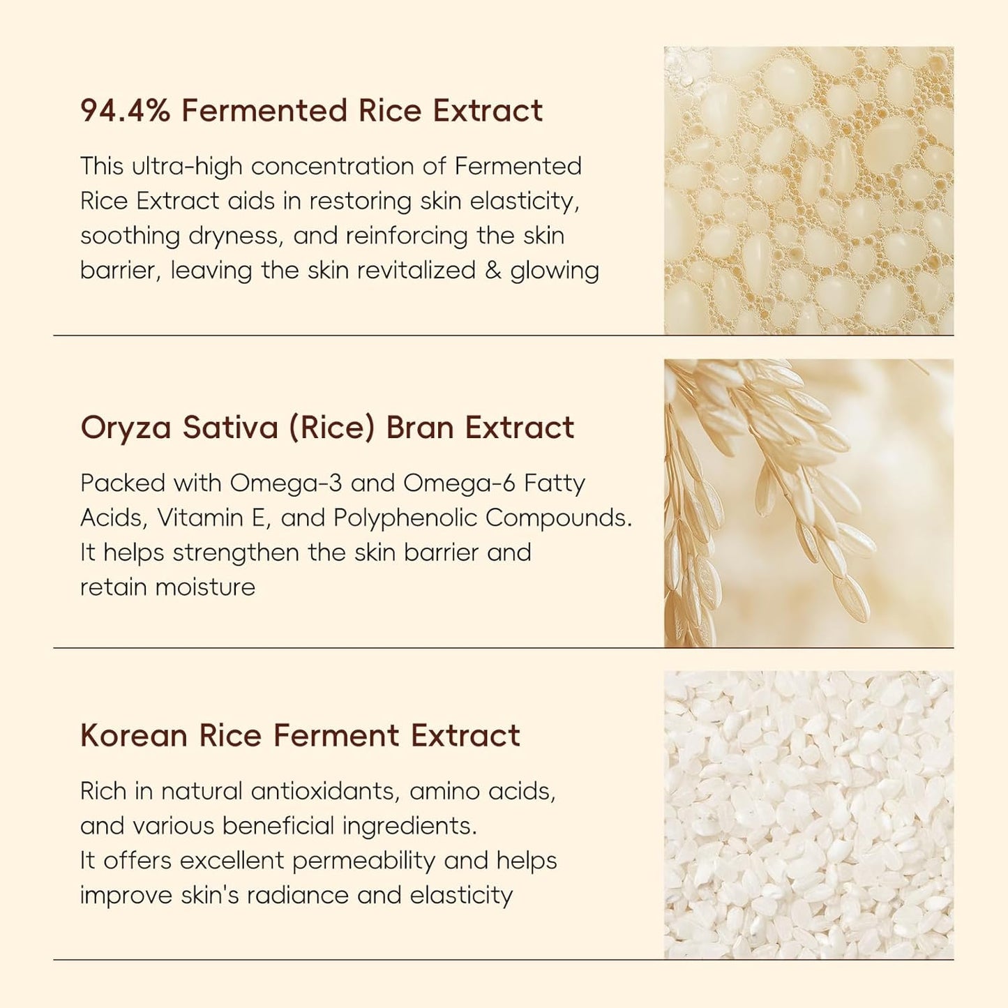 LAIKOU Korean Rice Skincare Set – Cleanser, Toner, Serum, Eye Cream & Moisturizer | 5-Piece Hydrating Face Care Kit for Women, Teens & Moms