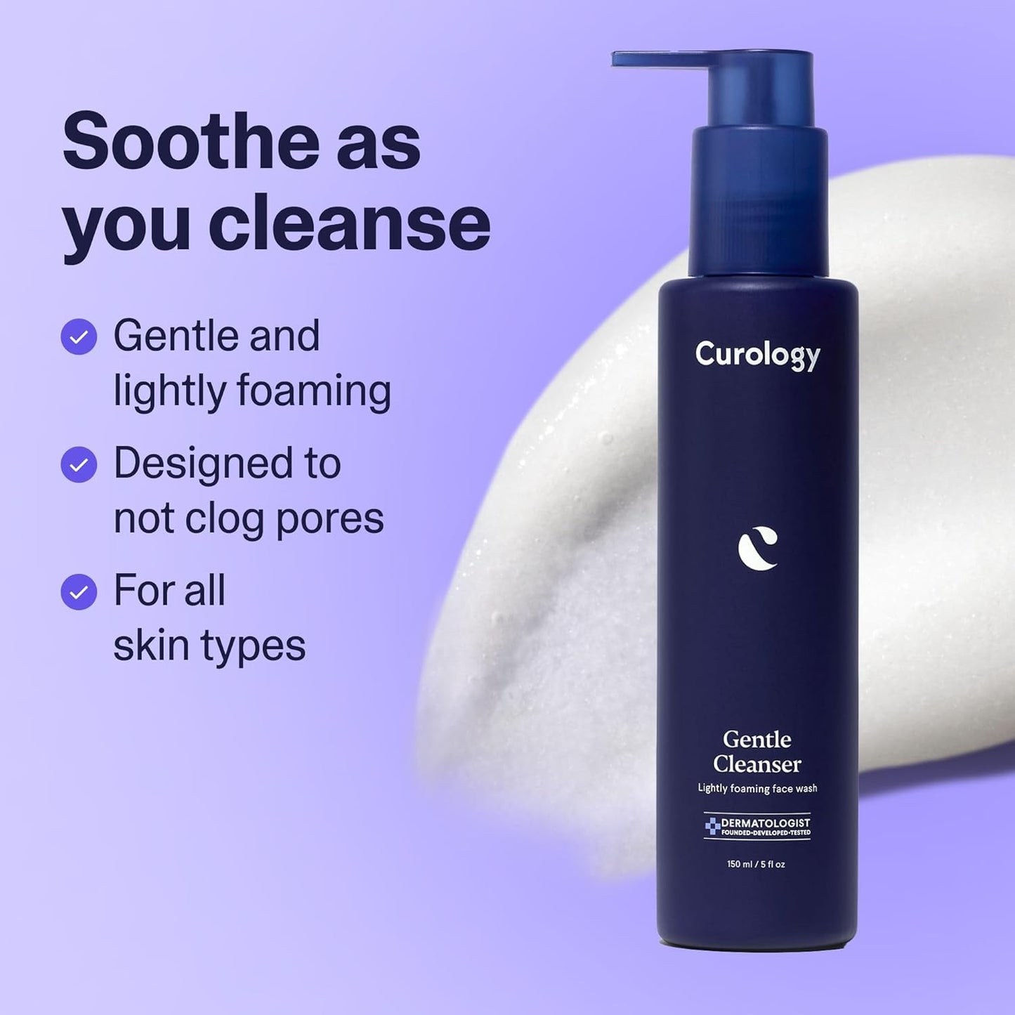 Curology Everyday Skincare Bundle – Gentle Face Cleanser, Acne Body Wash & Hydrating Gel Moisturizer | Fragrance-Free, Dermatologist-Tested