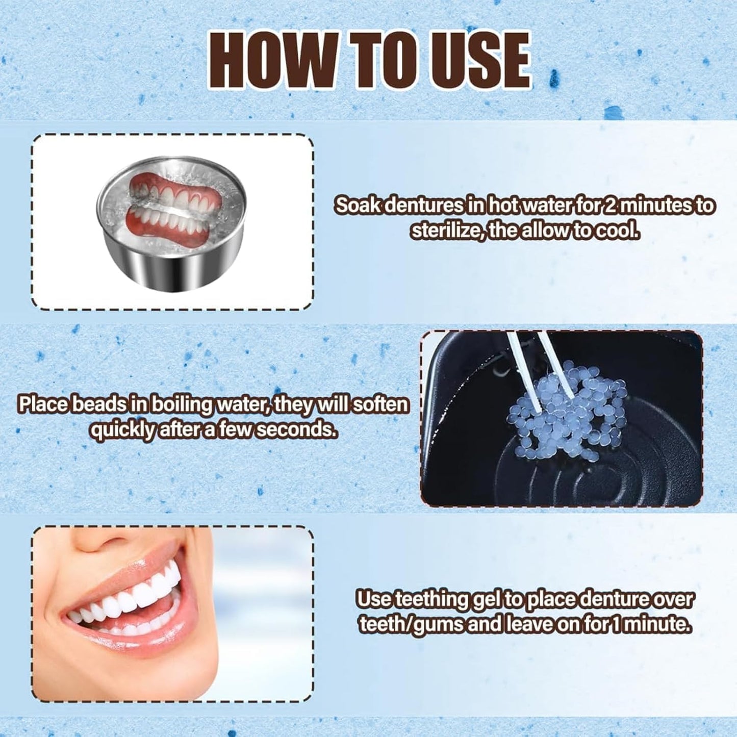 Veneers Teeth for Women & Men – Natural Tooth Replacement Kit, Comfortable & Reusable