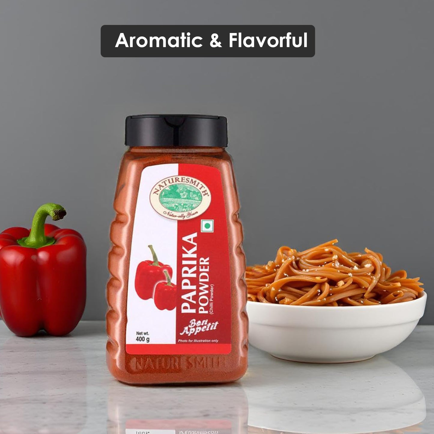 NATURESMITH PAPRIKA POWDER-400g || BIG JAR READY TO USE ||