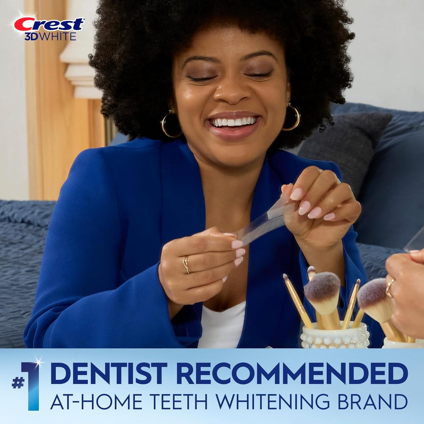 Crest 3D Whitestrips Classic Vivid – 20 Strips (10 Treatments) | Enamel-Safe, Dentist-Approved At-Home Teeth Whitening Kit