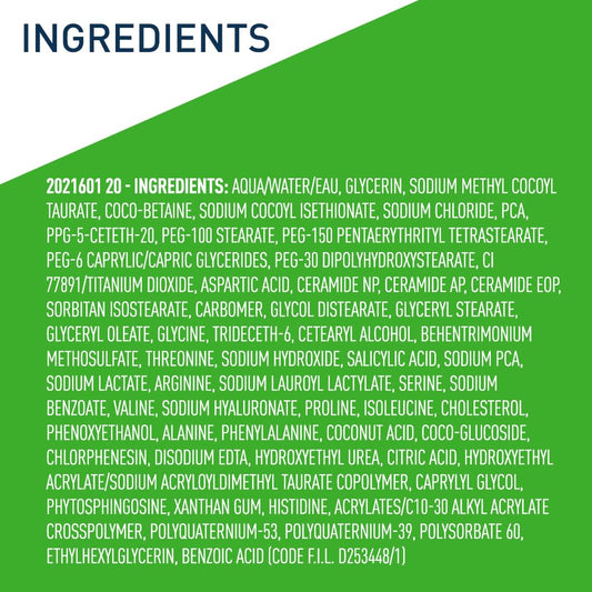 CeraVe Hydrating Cream-to-Foam Cleanser | Makeup Remover & Daily Face Wash with Hyaluronic Acid & Ceramides for Normal to Dry Skin, Fragrance-Free, 8 fl oz