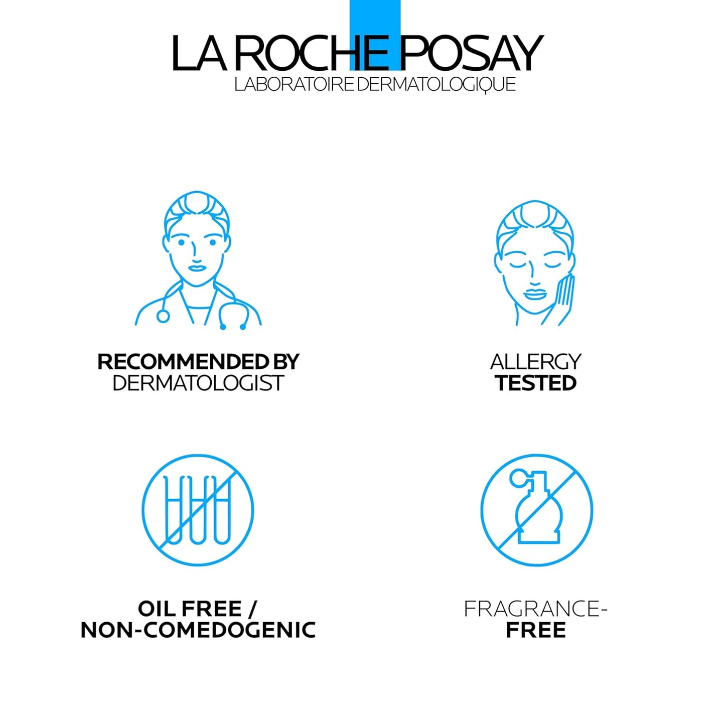 La Roche-Posay Effaclar Dual Acne Face Wash with 4% Benzoyl Peroxide & LHA, 6.76oz