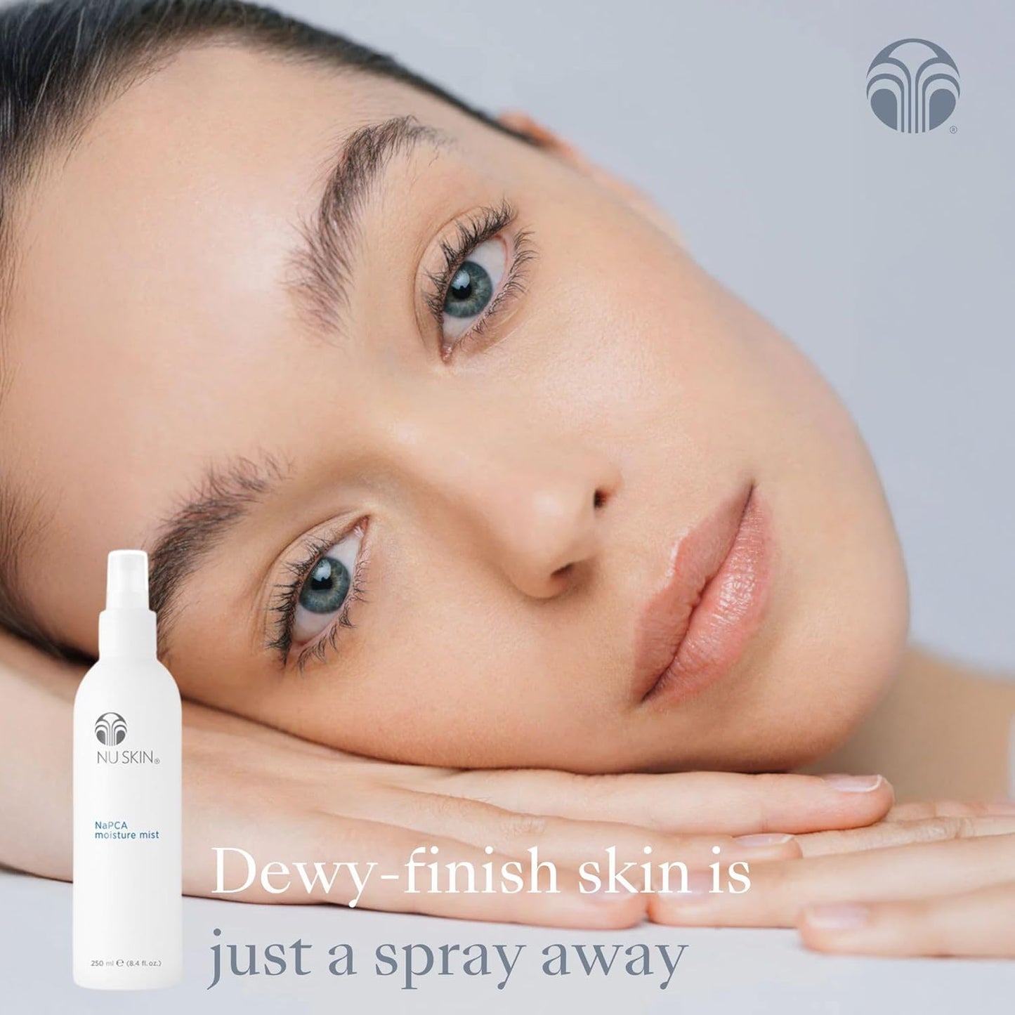 Nu Skin NaPCA Moisture Mist – Hydrating Face, Body & Hair Spray with Hyaluronic Acid & Sodium PCA (8oz, 2 Pack)