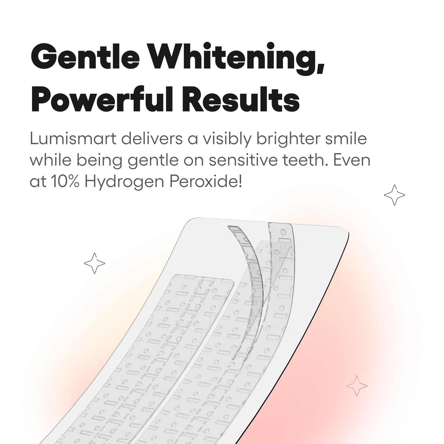 Something Nice Lumismart Whitening Strips - Dentist-Designed, Enamel Safe, up to 42 Treatments with Smart Adjust - Teeth Whitening Strips in Mint for Sensitive Teeth