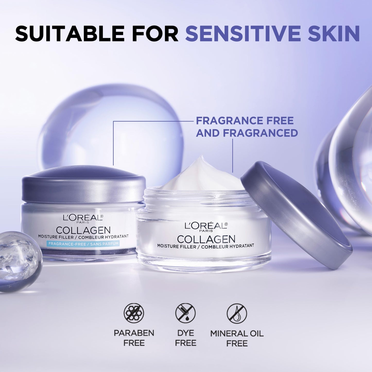 L’Oreal Paris Collagen Daily Face Moisturizer – Anti-Aging Cream for Wrinkle Reduction & Intense Hydration, 1.7 oz