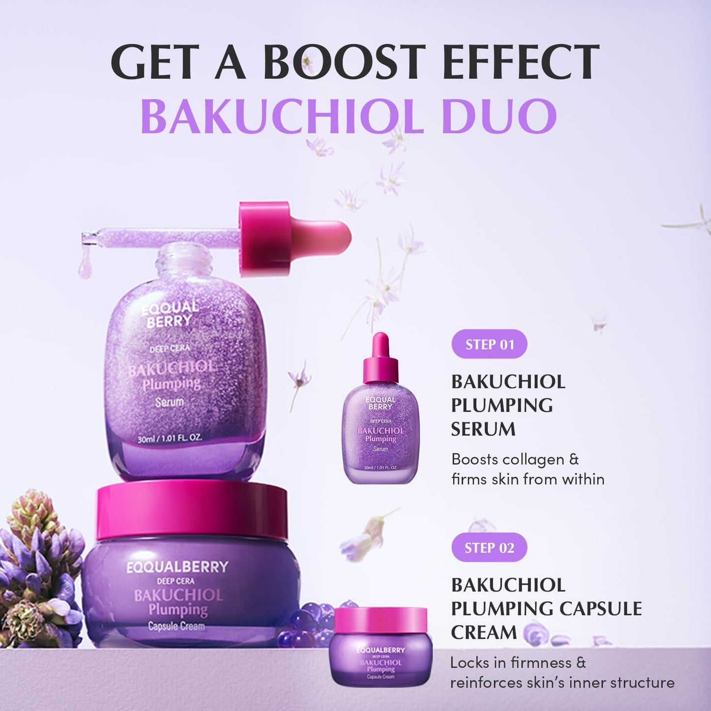 Bakuchiol Plumping Serum – Retinol Alternative for Wrinkles, Pores & Firm Skin | 30ml