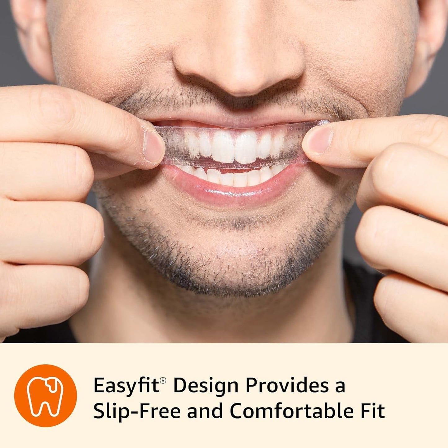 Amazon Basics 10-Day Teeth Whitening Strips Kit – Enamel-Safe, No-Slip, Easy 30-Min Whitening (20 Strips)