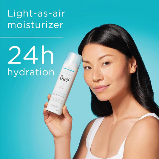 Curel Deep Moisture Spray with Ceramides – Hydrating Face & Body Mist for Dry, Sensitive Skin, 5oz