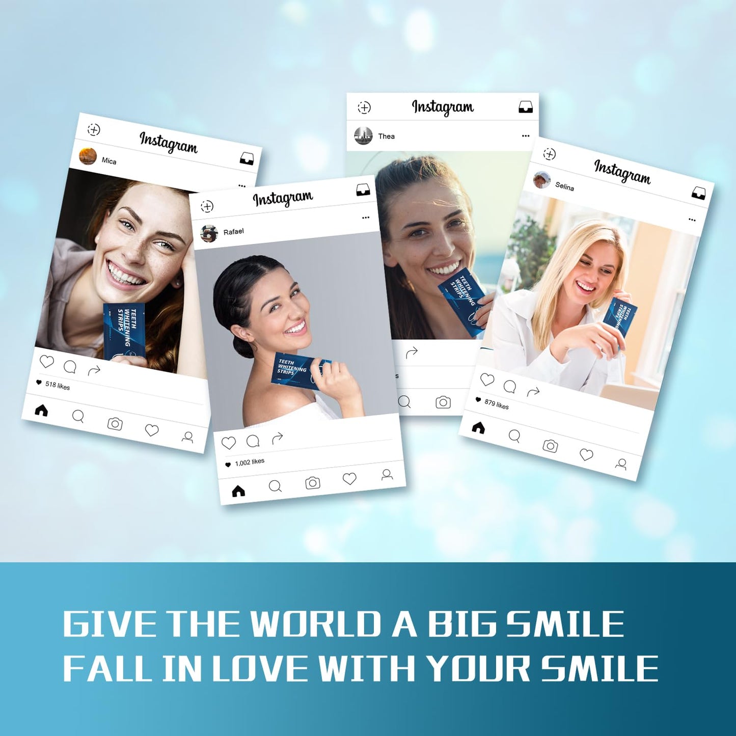 Teeth Whitening Strips - 28 Whitening Strips for Teeth Sensitive, Professional, Fast Remove Smoking, Coffee, Wine Stains, Teeth Whitening Kit Pack of 14 Non-Slip Strips Treatments