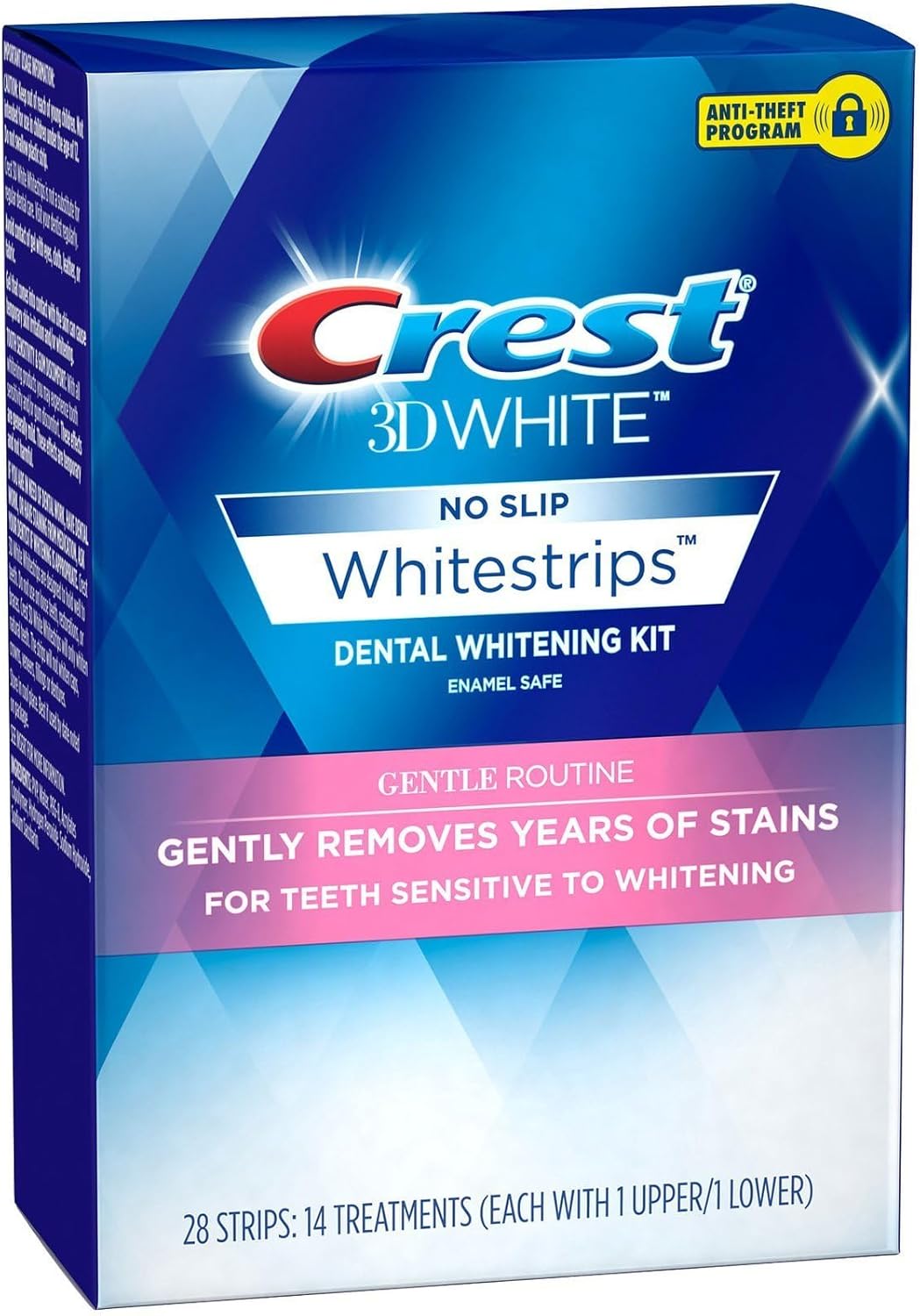 Crest 3D Whitestrips for Sensitive Teeth – Professional Teeth Whitening Kit, 28 Strips (14-Day Treatment)