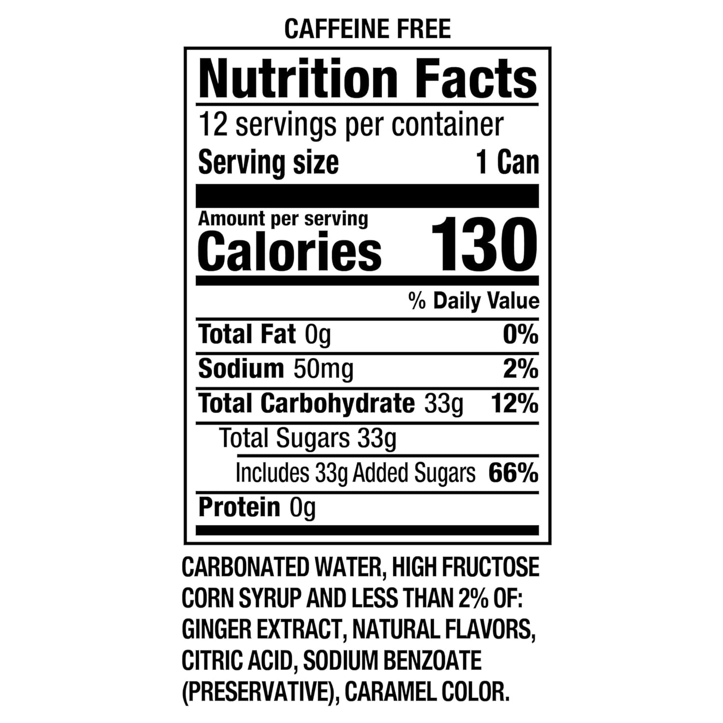 Canada Dry Ginger Ale – Refreshing Caffeine-Free Sparkling Drink, 355ml Imported Can