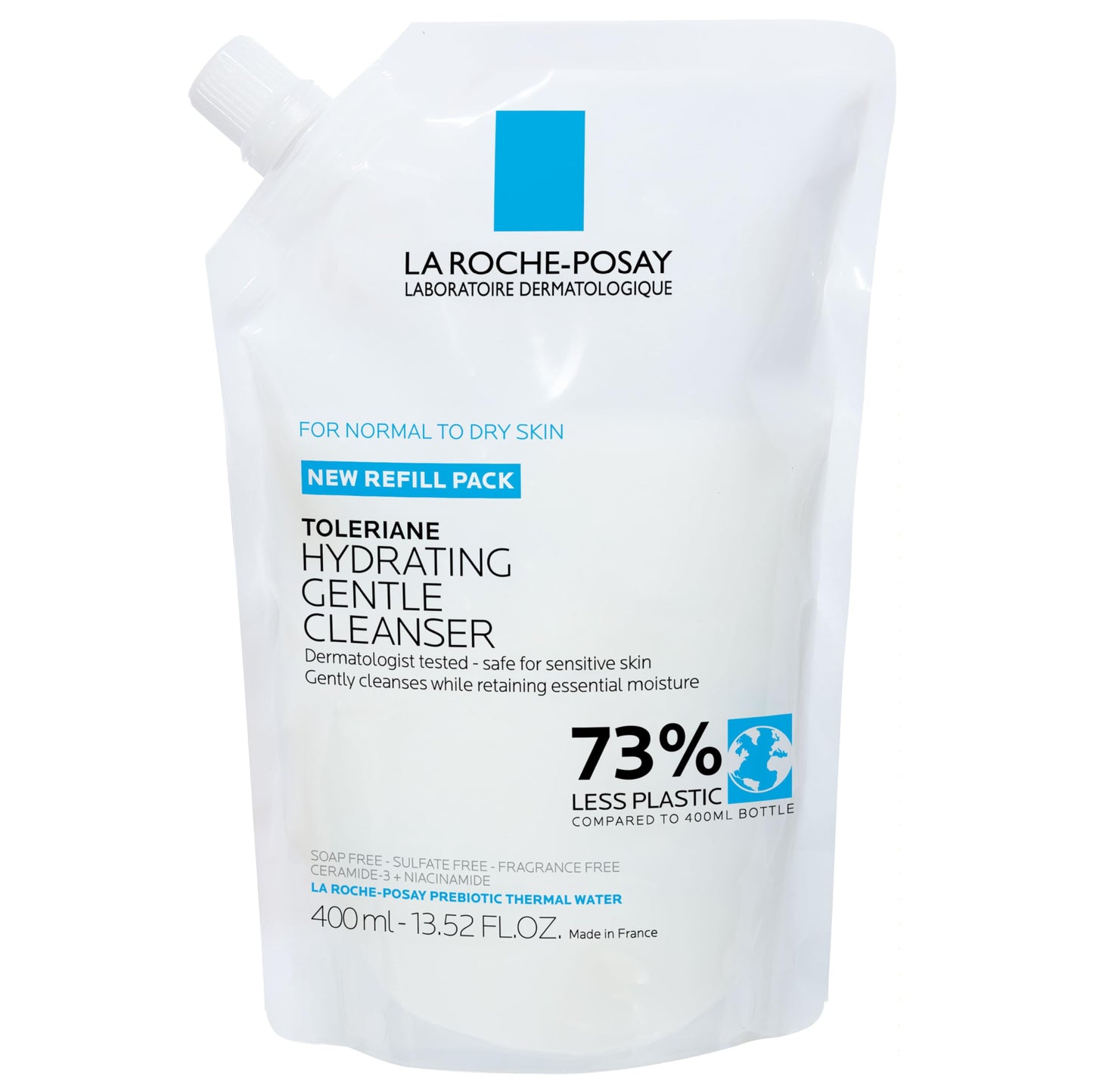 La Roche-Posay Toleriane Hydrating Gentle Face Cleanser with Niacinamide & Ceramides – Daily Hydrating Face Wash for Dry to Normal Sensitive Skin (Fragrance-Free)