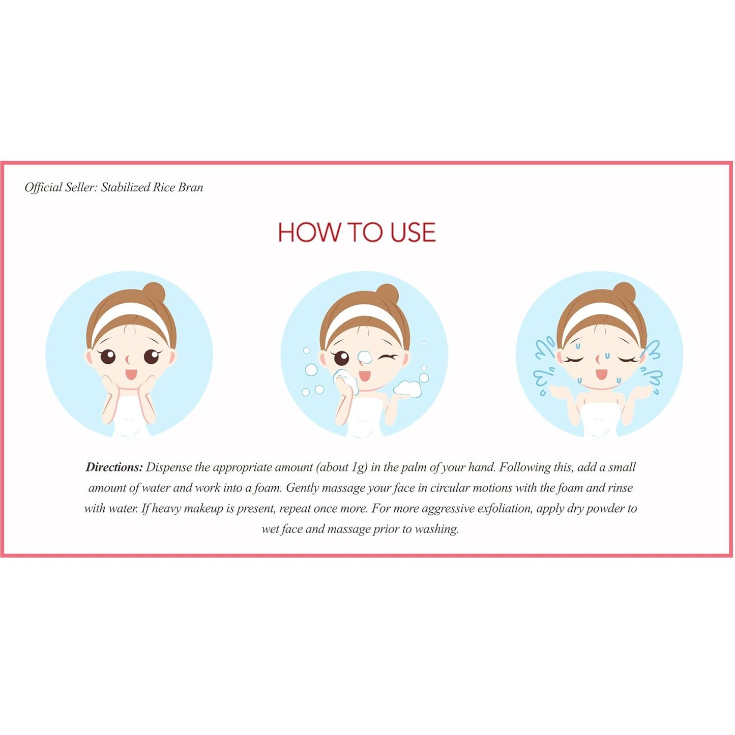 SRB Rice Bran Enzyme Powder Face Wash & Scrub – Brightening, Exfoliating & Pore Minimizing Korean Cleanser for Sensitive Skin (70g)