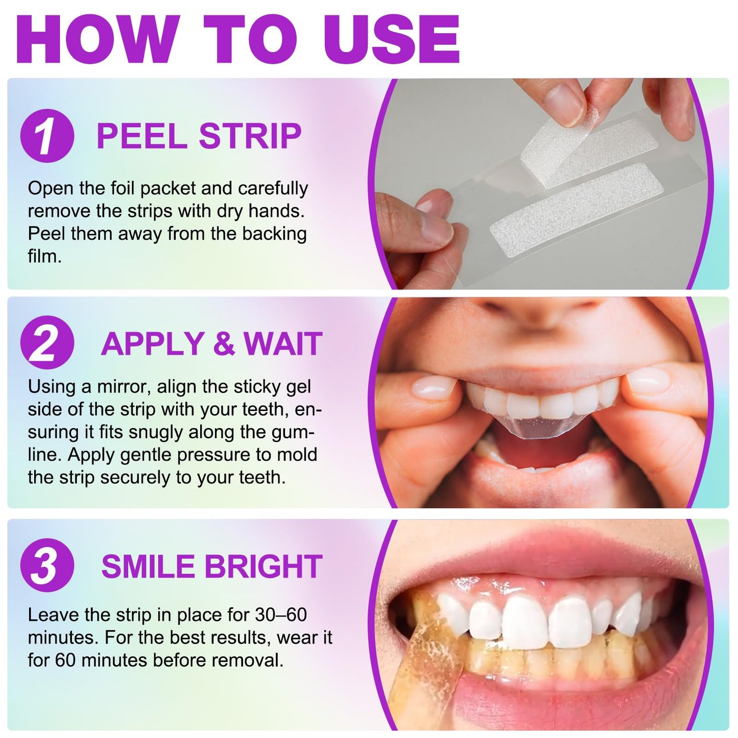 Teeth Whitening Strips,7-Day whitening Strips,Sensitive Teeth Whitener,Enamel Safe for Whiter Teeth,Deep Stains Removal,nstant Teeth Whitening Without The Harm (14pcs)