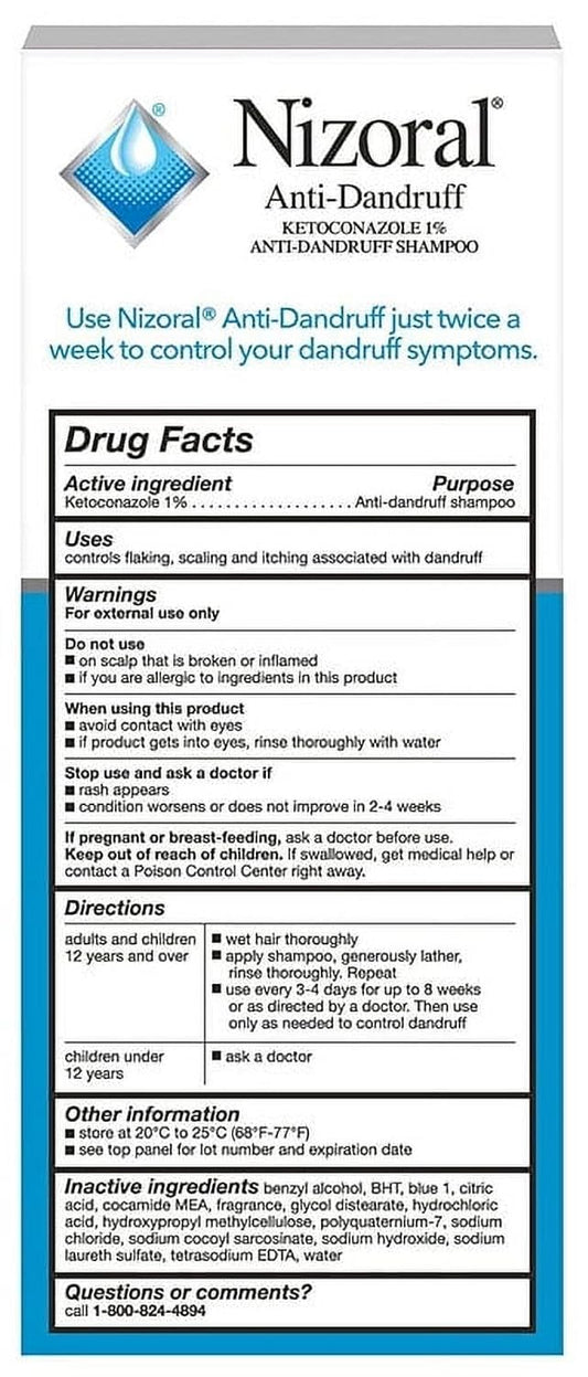 Nizoral Anti-Dandruff Shampoo & Deep Moisturizing Conditioner Bundle – Clinically Proven with Ketoconazole 1% & 7 Moisturizers (7oz + 9.4oz)