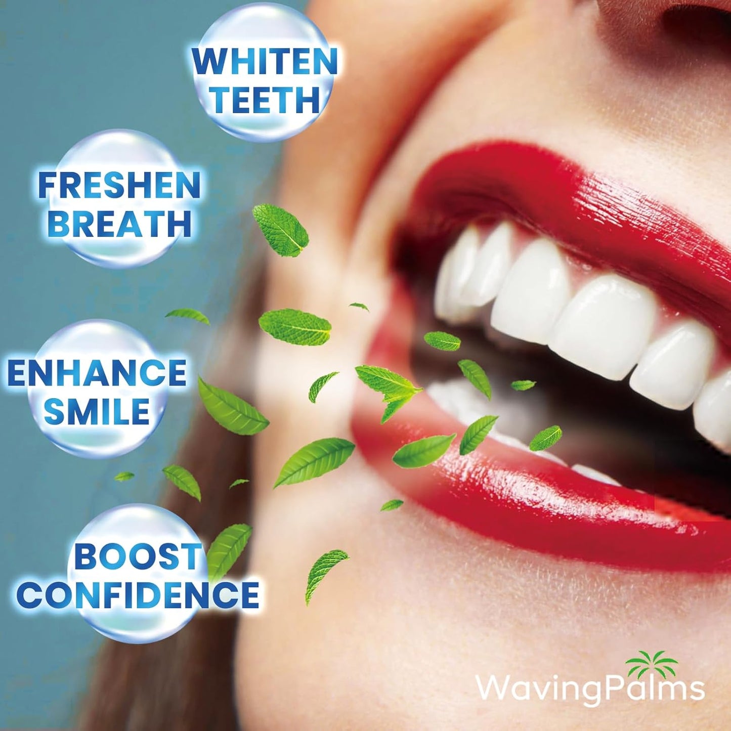 Professional Teeth Whitening Strips for Sensitive Teeth – 42 Count, Peroxide-Free, Enamel-Safe Mint Strips with Fast & Gentle Results