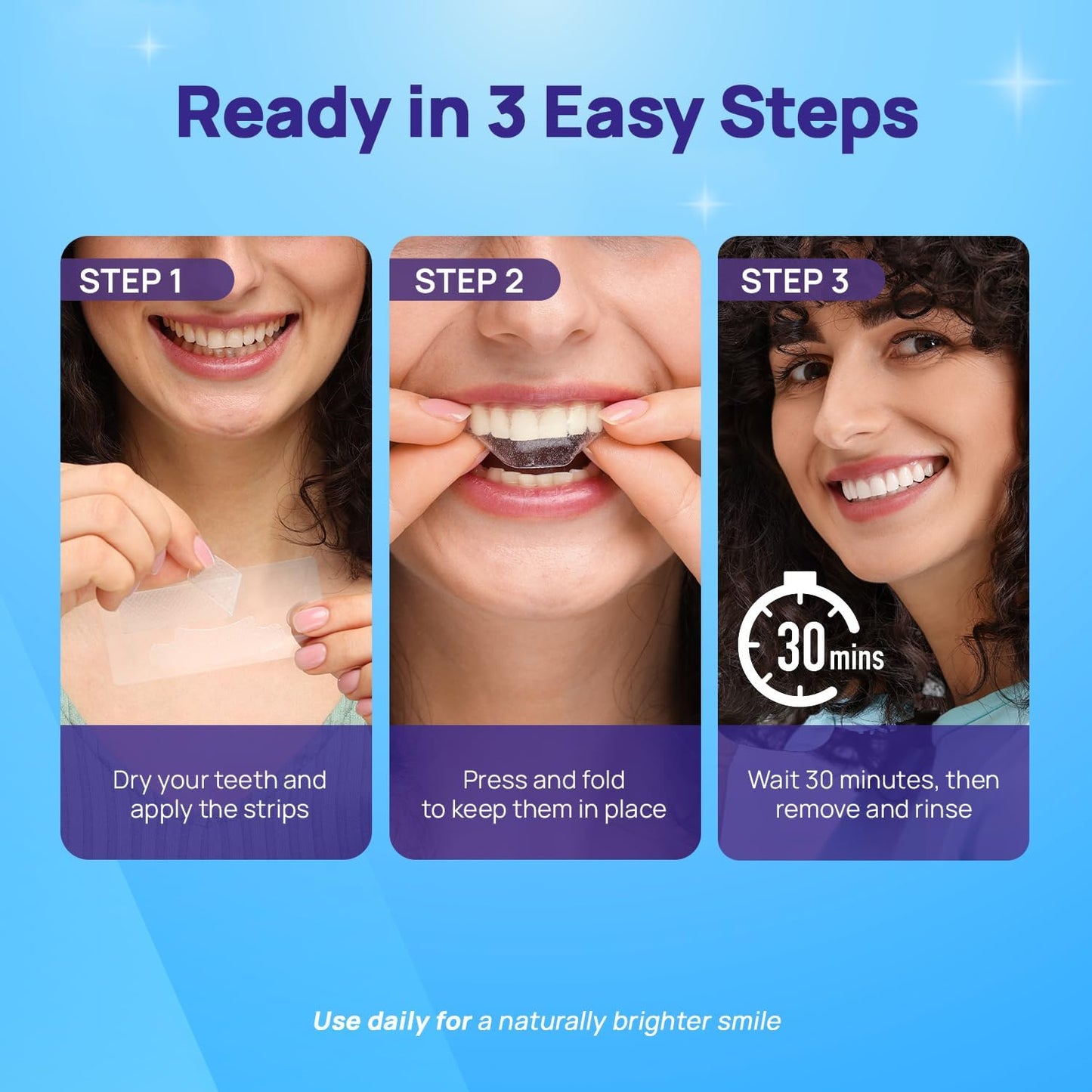 Whitebite Pro Teeth Whitening Strips | 28 Strips (14 Treatments) | Enamel-Safe, Non-Slip & Sensitive Teeth Friendly