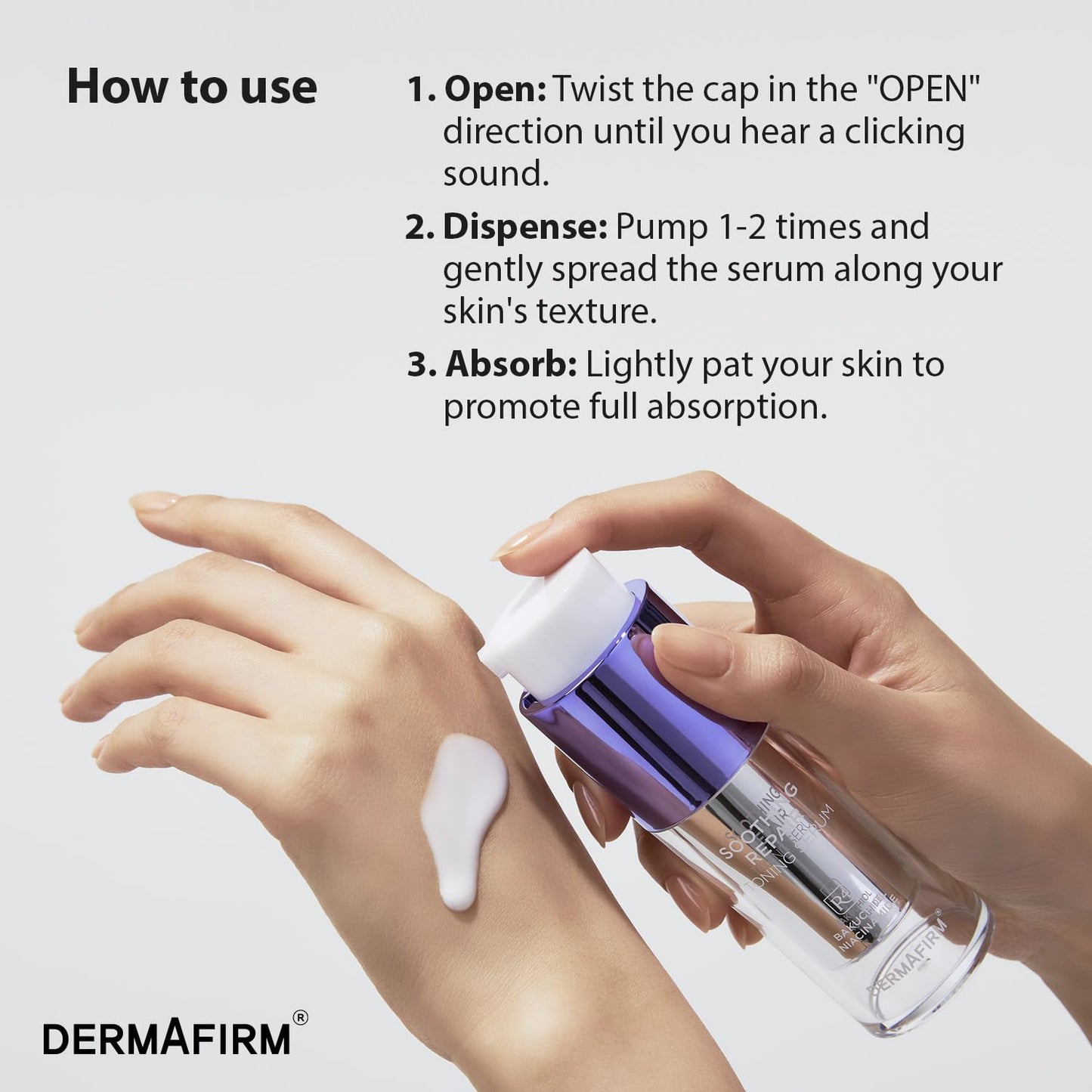 DERMAFIRM Bakuchiol Retinol Serum R4 with Niacinamide & Peptides – Anti-Aging, Soothing & Repairing Korean Face Serum for Glass Skin (30ml)