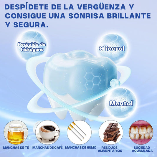 AURANY 5D Sensitive Teeth Whitening Strips – 28 Strips, Enamel-Safe, Fast Stain Removal for Coffee & Smokers, 14-Day Kit