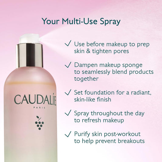 Caudalie Beauty Elixir Face Mist – Pore-Tightening Toner & Makeup Setting Spray (30mL)