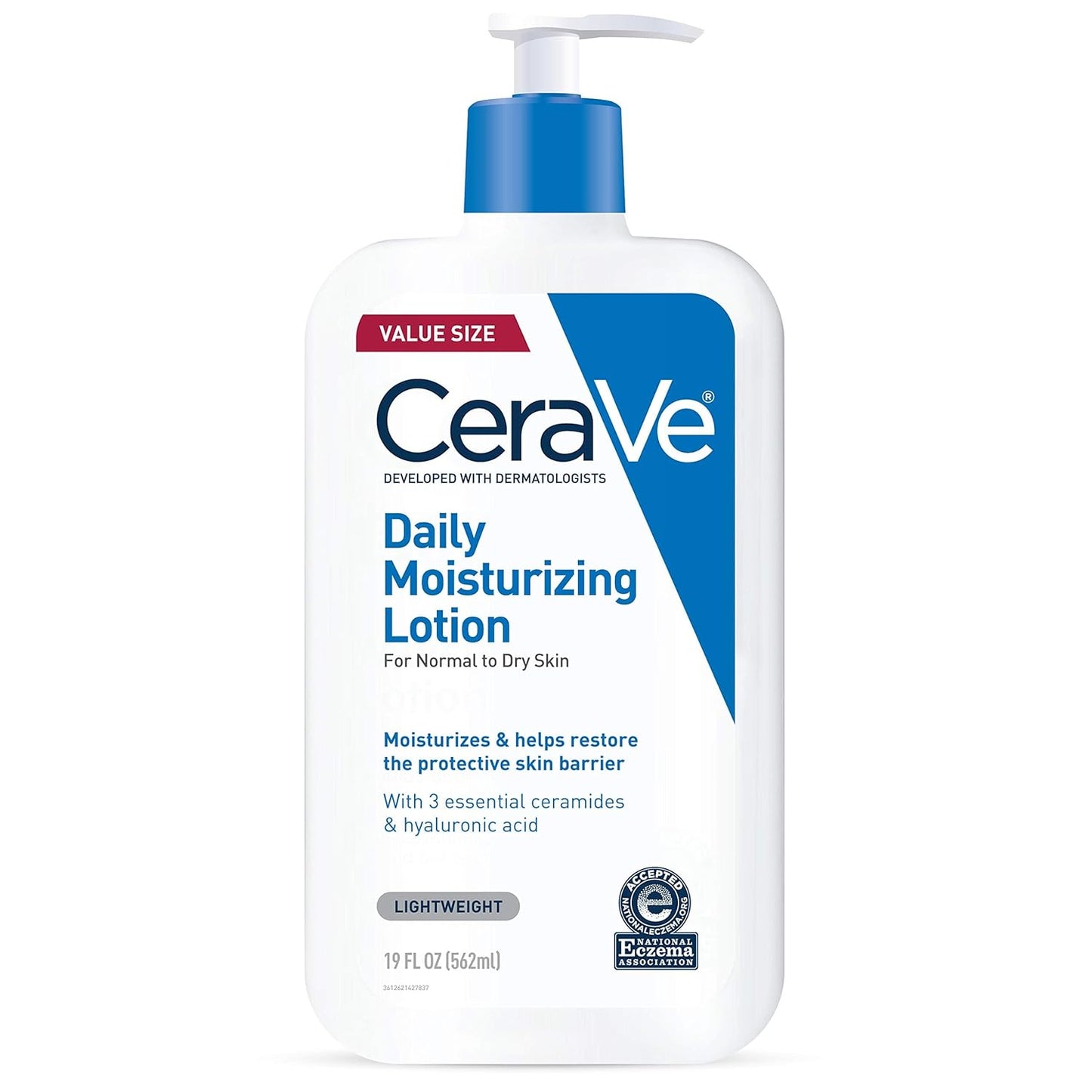 CeraVe Daily Moisturizing Lotion – 24HR Hydration for Face & Body, Fragrance-Free, Oil-Free, 562ml