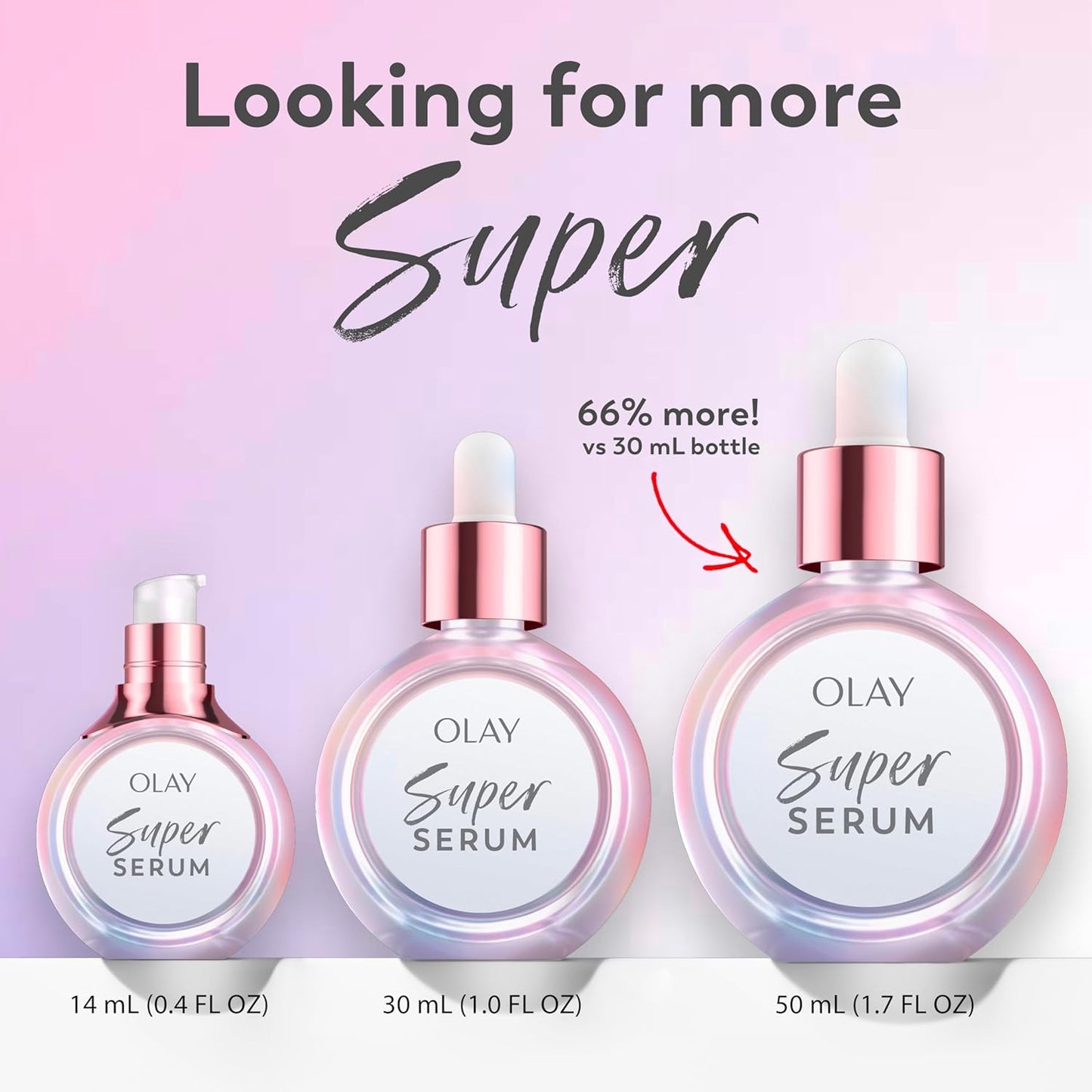 Olay Super Serum 5-in-1 Face Serum | Niacinamide, Vitamin C & E, Collagen Peptide & AHA | Brightening, Firming & Hydrating Anti-Aging Serum (1.0 oz)