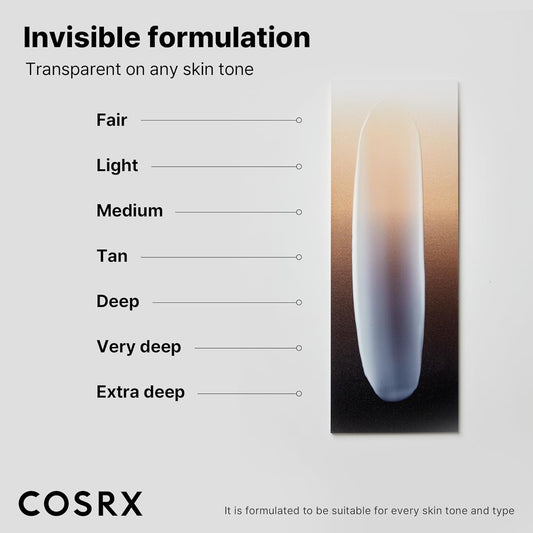 COSRX Ultra-Light Invisible Sunscreen SPF 50 – Hydrating Broad Spectrum UV Protection (55g)