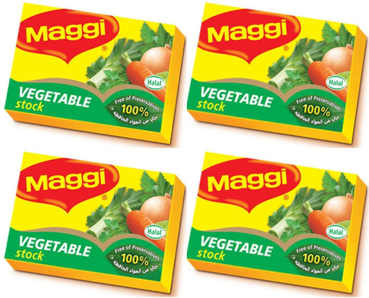 Maggi Vegetable Stock Cubes – Rich Flavor Boost for Soups, Stews & Dishes (8 Cubes × 18g, Imported)