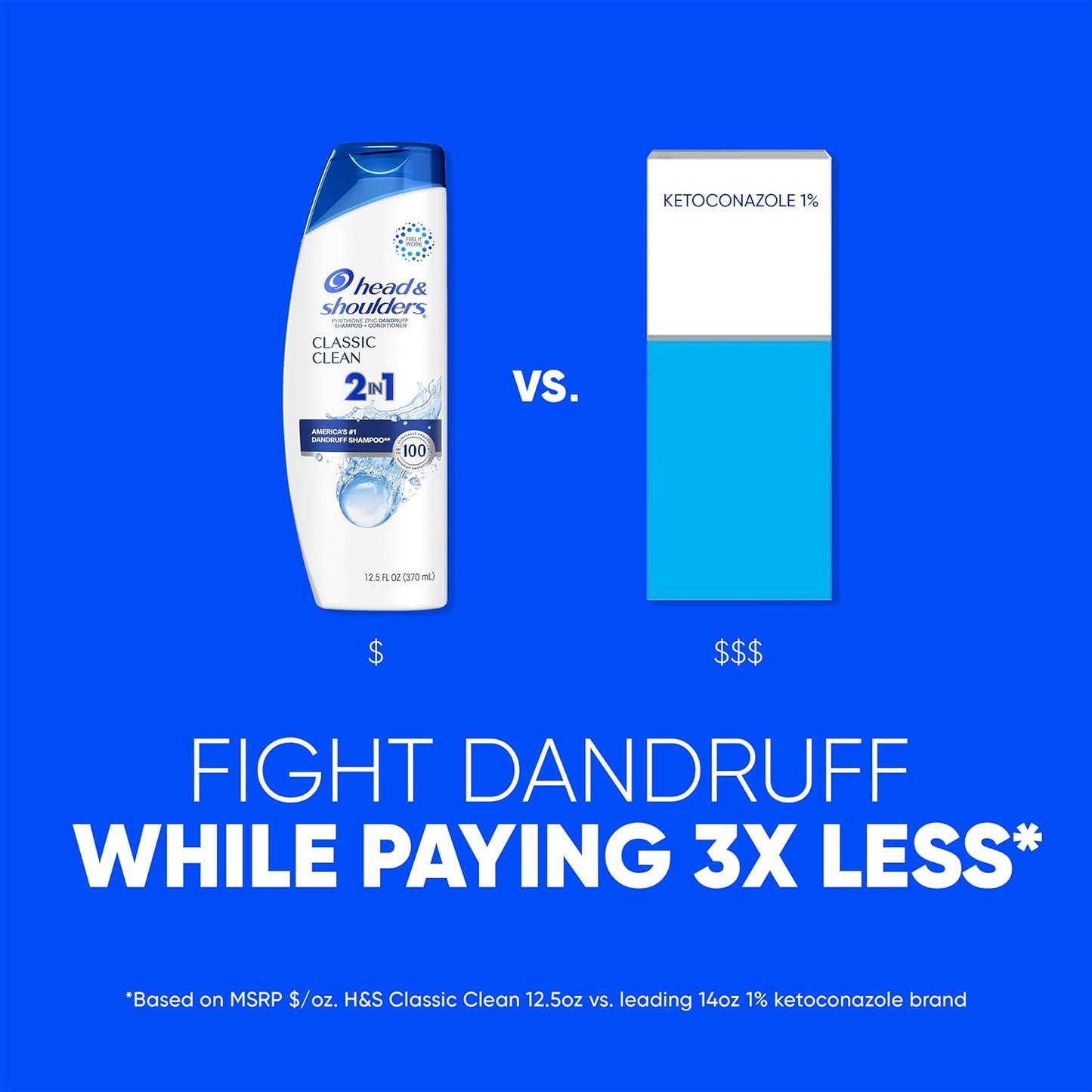 Head & Shoulders 2-in-1 Classic Clean Anti-Dandruff Shampoo & Conditioner | Twin Pack 32.1 fl oz | Paraben-Free, Color-Safe, Fresh Scent